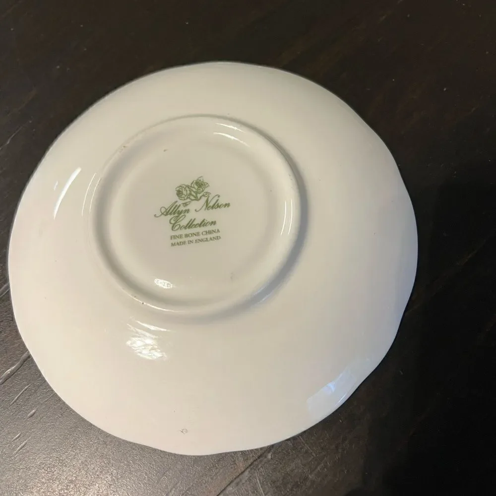 Allyn Nelson Collection Sheltonian Crocus Flowers  teacup and saucer set